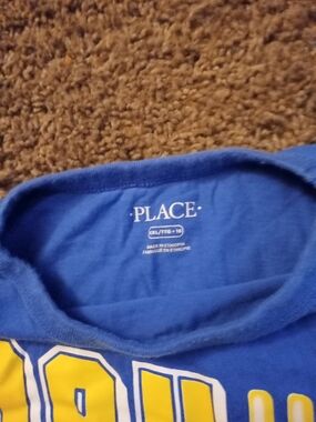 Place Blue Short-Sleeve Tee with Yellow Graphic
